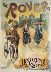 Rover J. K. Starley, advertising poster for bicycles
