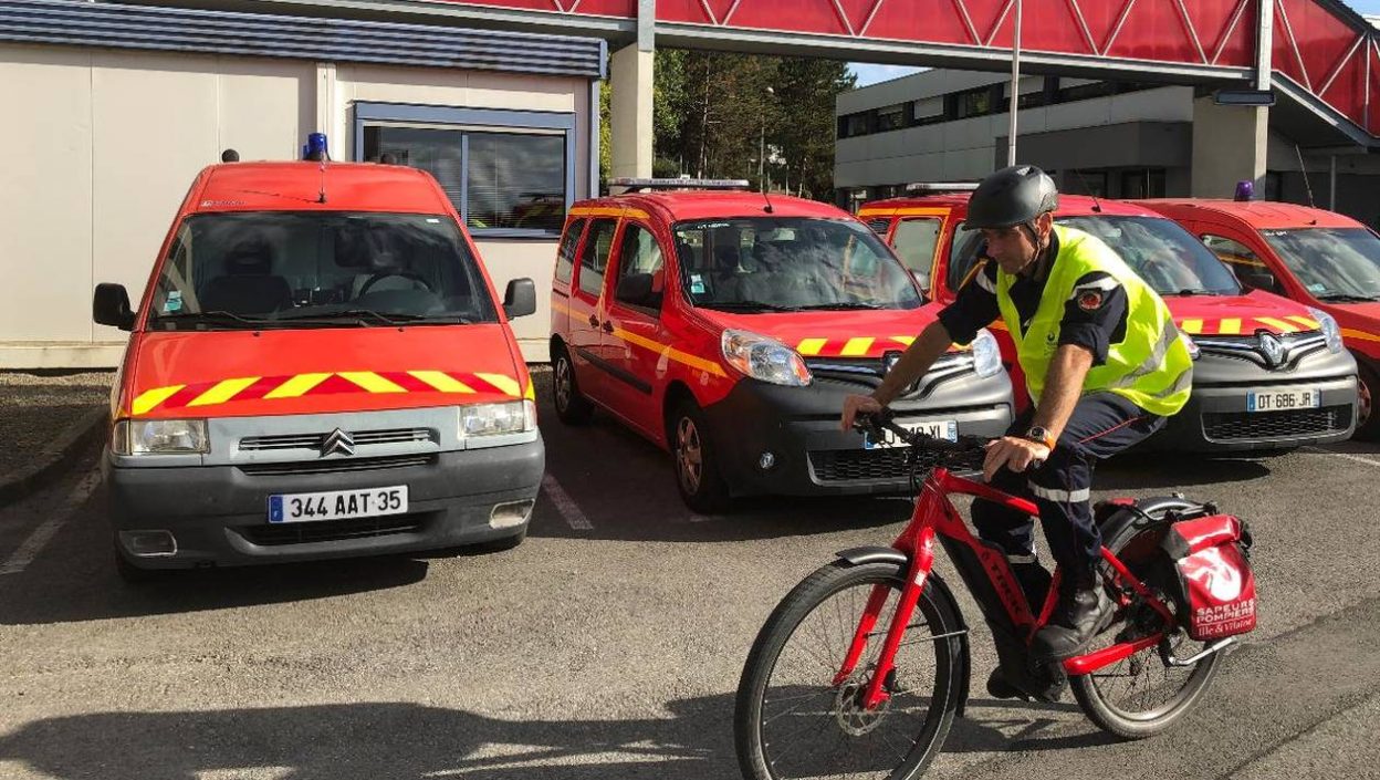 Le vélo, nouvel allié des sapeurs-pompiers de Rennes