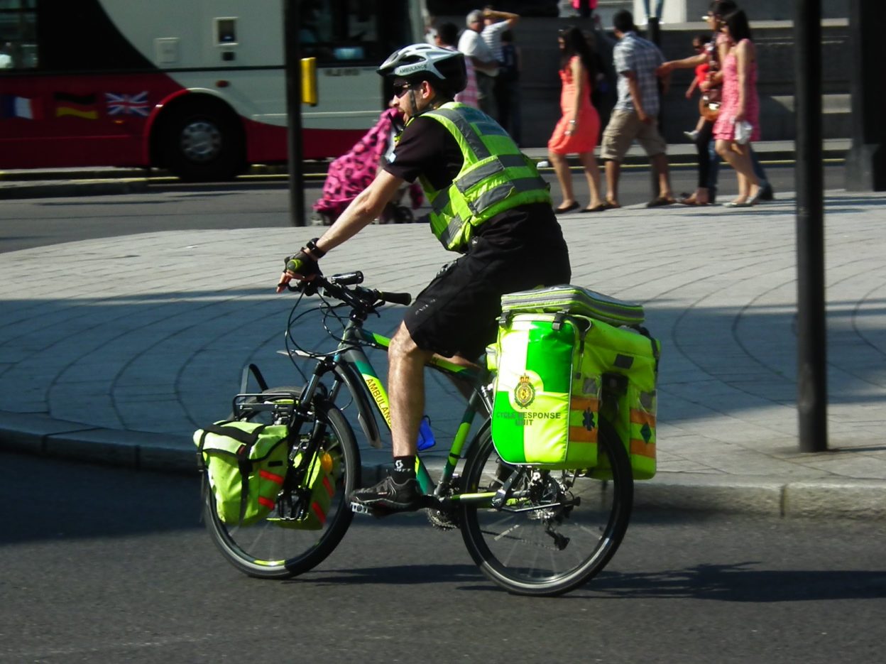 Londres, le vélo est plus rapide pour les services de secours