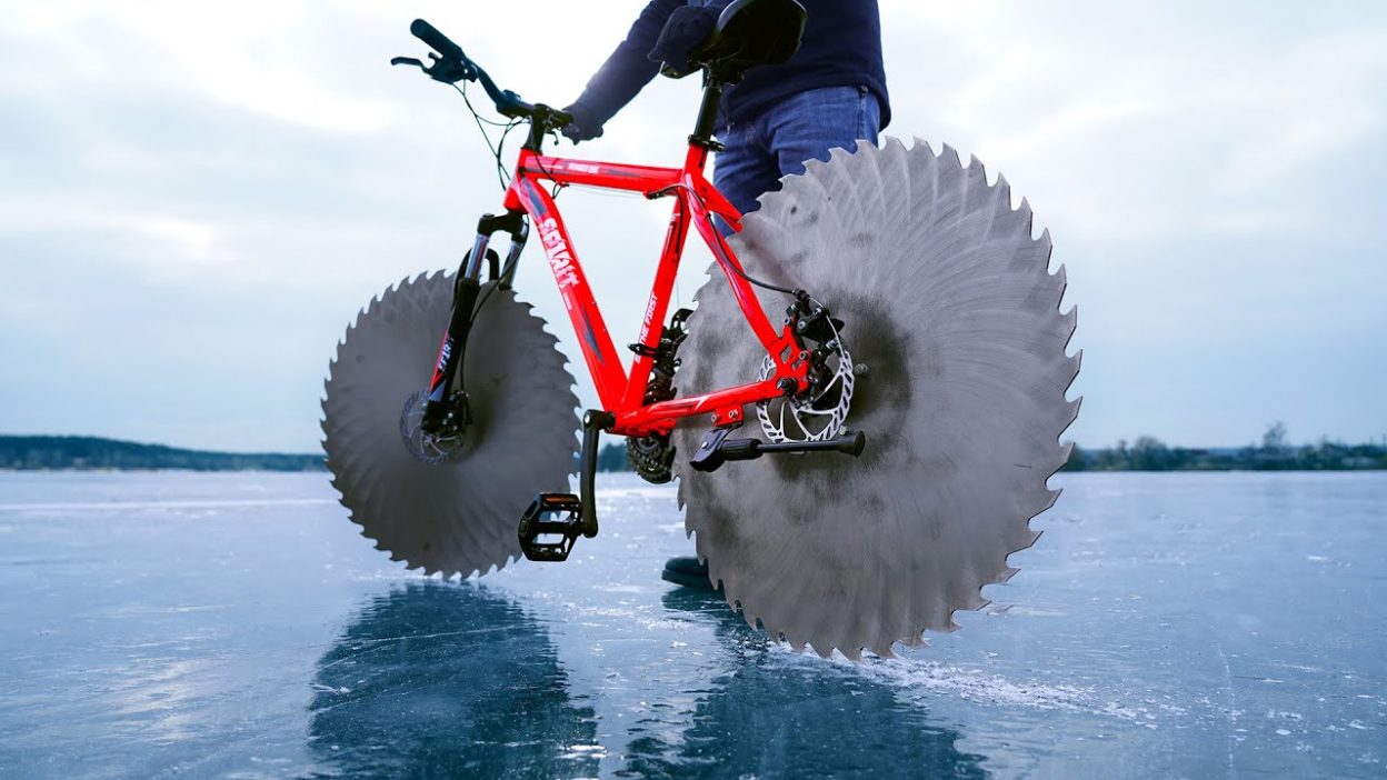Comment rouler à vélo sur un lac gelé
