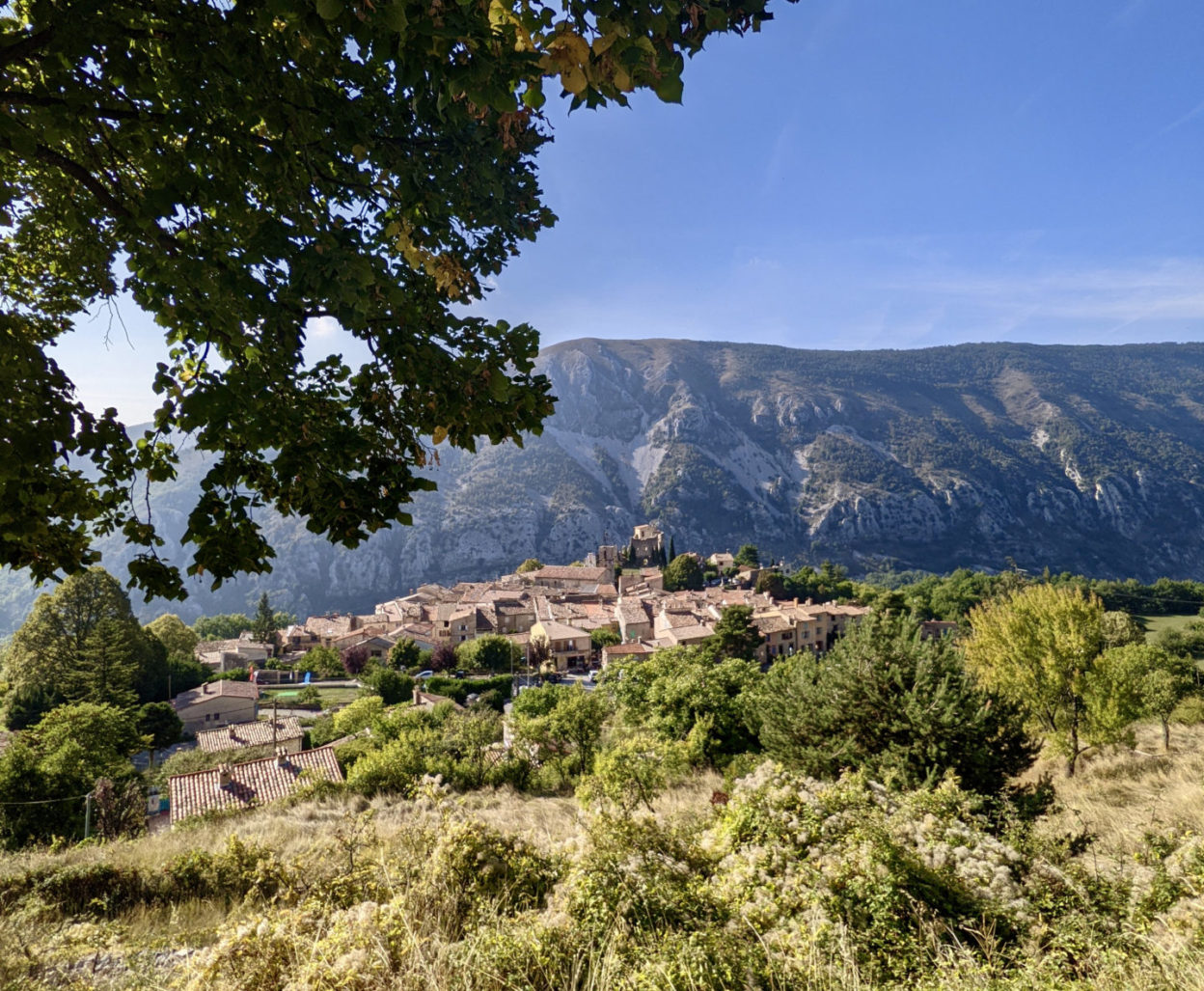 Gréolières sur le parcours du Grand Tour des Préalpes d'Azur
